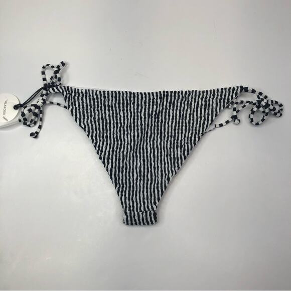 Tularosa Britt striped bikini bottoms black & white - large - Picture 5 of 10